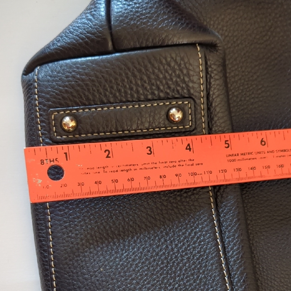 Dooney & Bourke Black Leather Shoulder Bag - Picture 6 of 11